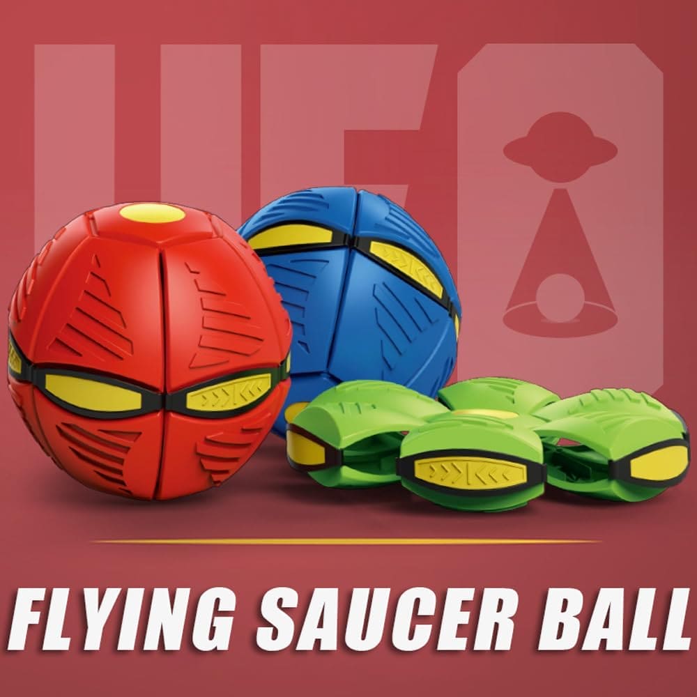 Magic Flying Saucer Ball, Outdoor Flat Throw Disc Ball, Foot Pressure Decompression Vent Ball, UFO Saucer Deformed Ball, Elastic Flying Saucer Toy for Kids, Frisbee Ball Dog Toy, Kids Playing Stomp Ball Magic Flying Saucer Ball, Outdoor Flat Throw Disc Ball, Foot Pressure Decompression Vent Ball, UFO Saucer Deformed Ball, Elastic Flying Saucer Toy for Kids, Frisbee Ball Dog Toy, Kids Playing Stomp Ball